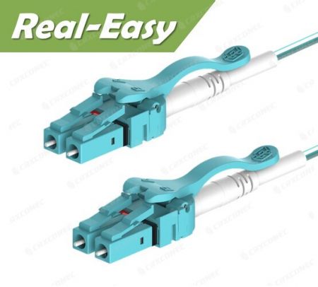 Rel-Easy OM3 LC Patch Cord Fiber Optik LSZH 1M - Kabel Patch Fiber Optik OM3 LC.